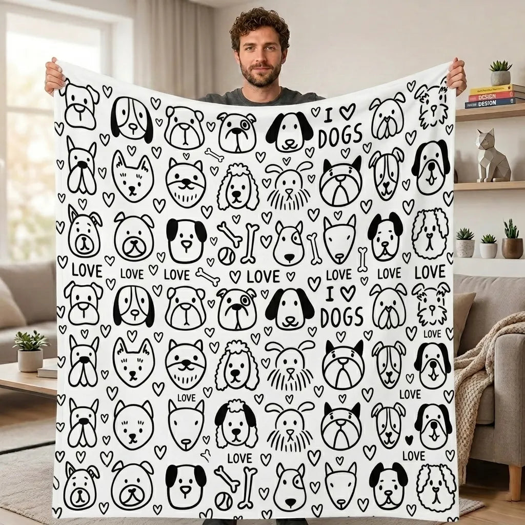 Custom Blanket - For Adults - DIY Drawing with Markers