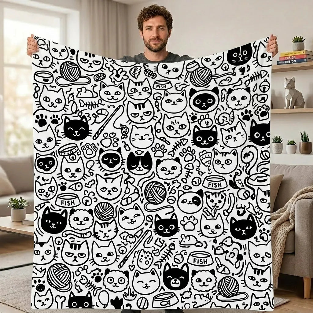 Custom Blanket - For Adults - DIY Drawing with Markers