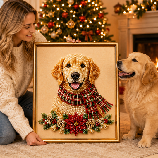 Custom Pearl Art - For Family - AI Christmas Canvas Kit