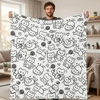 Custom Blanket - For Adults - DIY Drawing with Markers