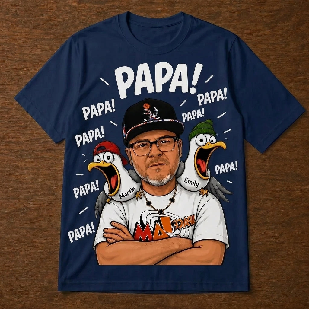 Custom T-shirt - For Dad - Funny Seagull