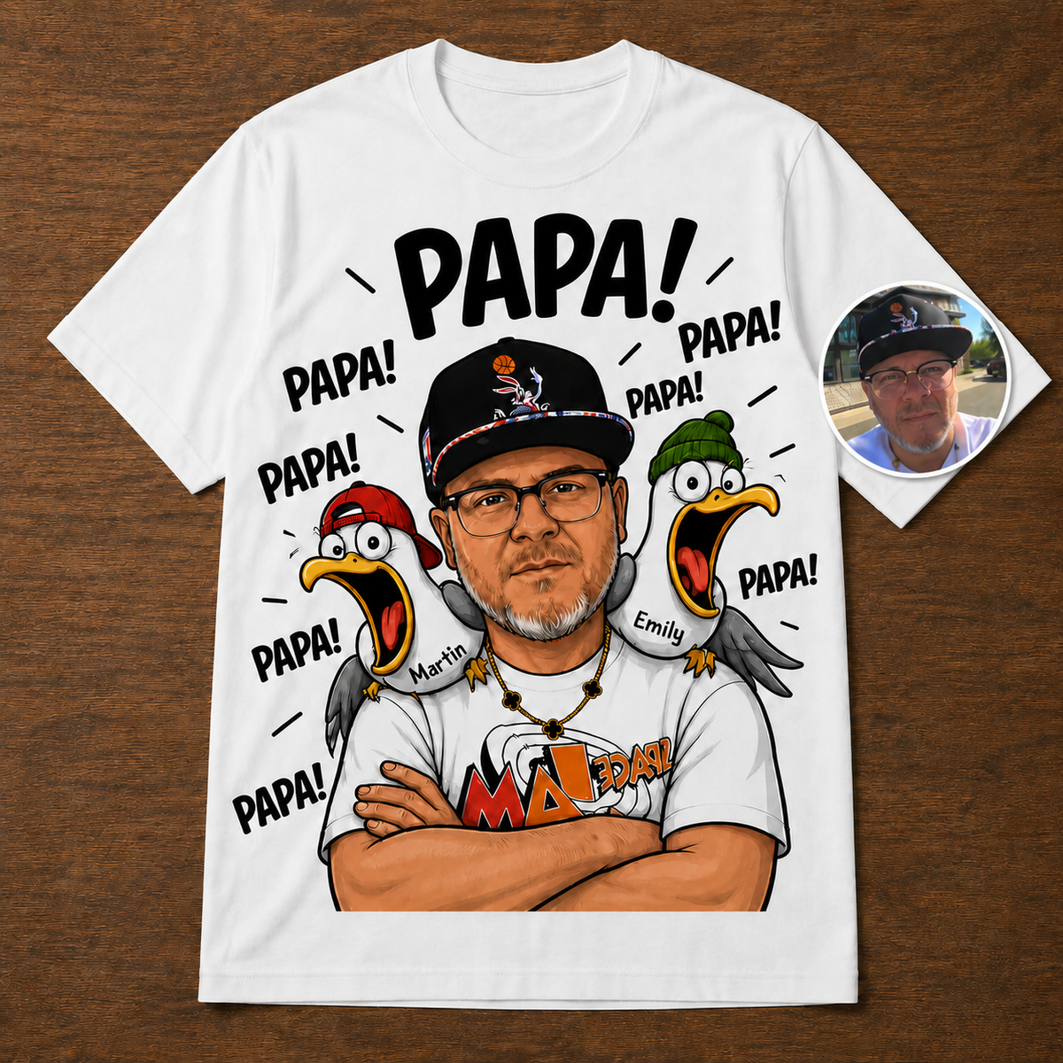 Custom T-shirt - For Dad - Funny Seagull