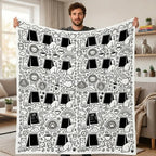 Custom Blanket - For Adults - DIY Drawing with Markers