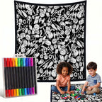Custom Blanket - For Adults - DIY Drawing with Markers
