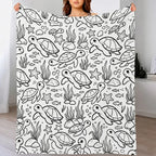 Custom Blanket - For Adults - DIY Drawing with Markers