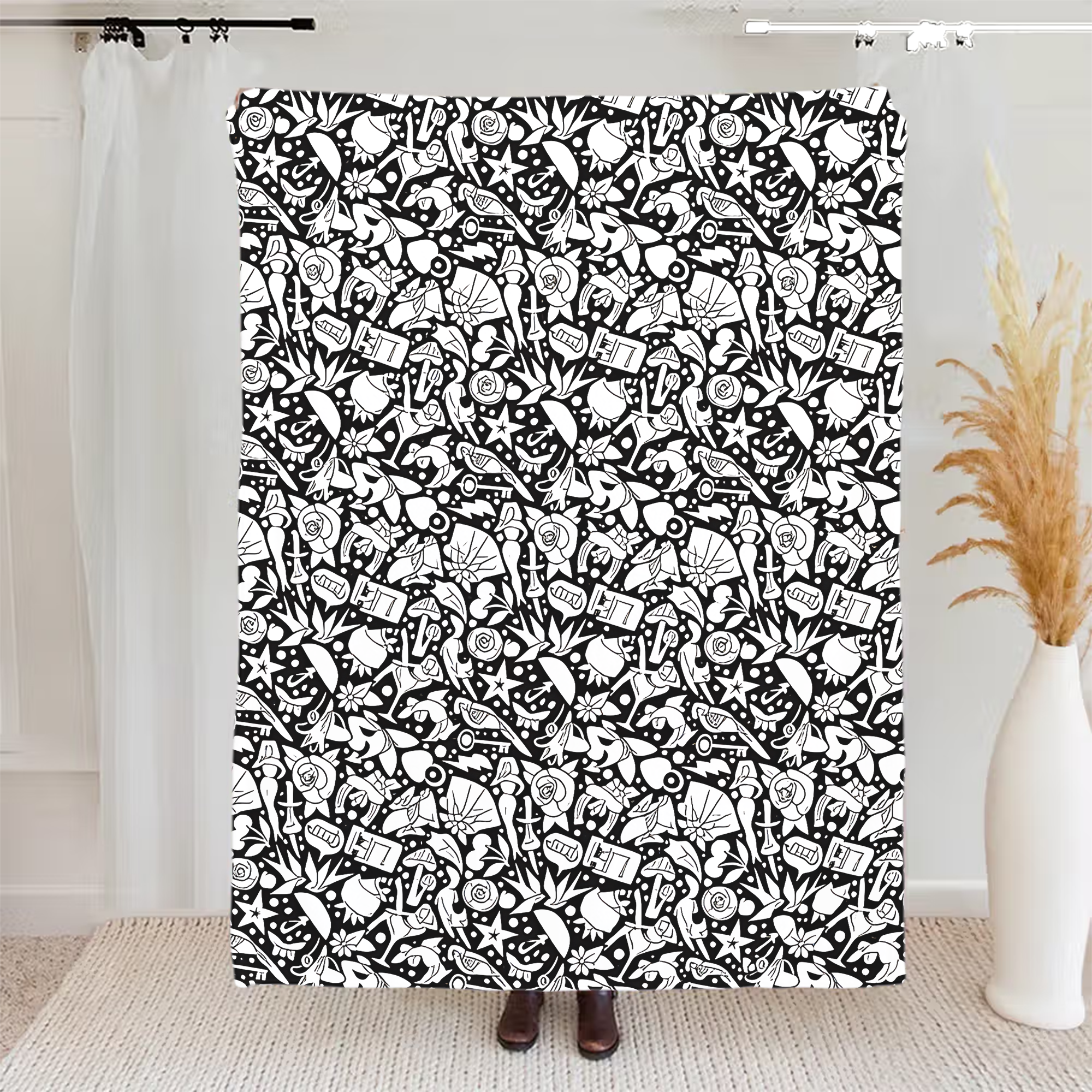 Custom Blanket - For Adults - DIY Drawing with Markers