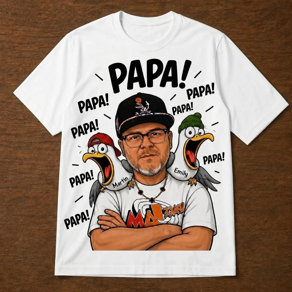 Custom T-shirt - For Dad - Funny Seagull