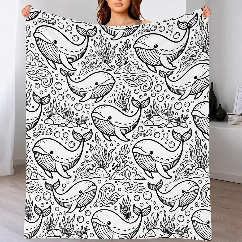Custom Blanket - For Adults - DIY Drawing with Markers