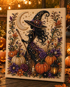 Custom Pearl Art - For Family, Kids, Adults - Halloween Ghost Seasonal Canvas Kit
