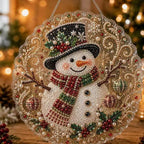 Custom Pearl Art - For Family, Kids - Festive Christmas Hanging Ornament Kit