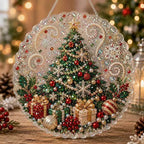 Custom Pearl Art - For Family, Kids - Festive Christmas Hanging Ornament Kit
