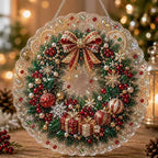 Custom Pearl Art - For Family, Kids - Festive Christmas Hanging Ornament Kit