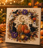 Custom Pearl Art - For Family, Kids, Adults - Halloween Ghost Seasonal Canvas Kit