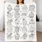 Custom Blanket - For Adults - DIY Drawing with Markers