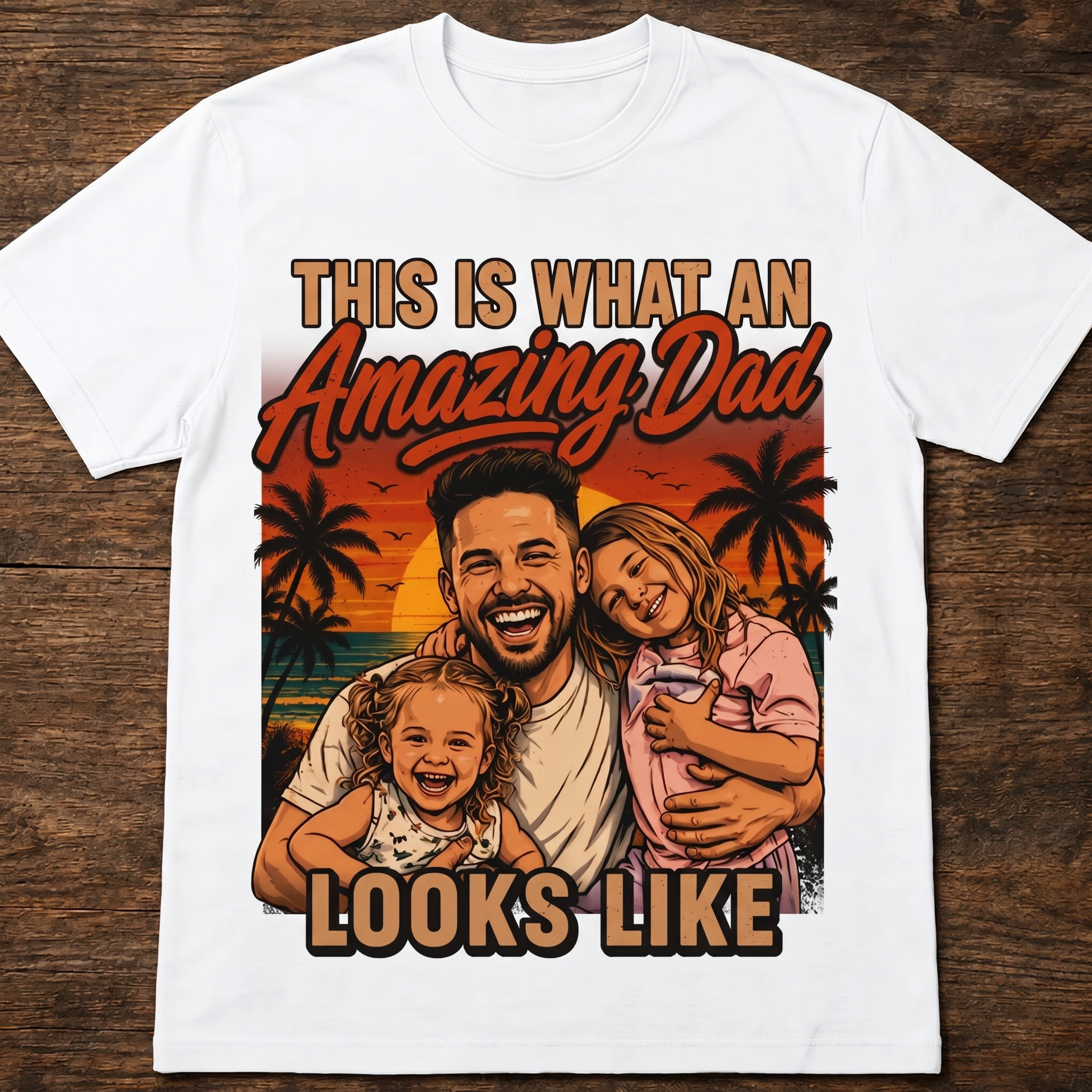 Custom T-shirt - For Dad - Awesome Dad Look Like