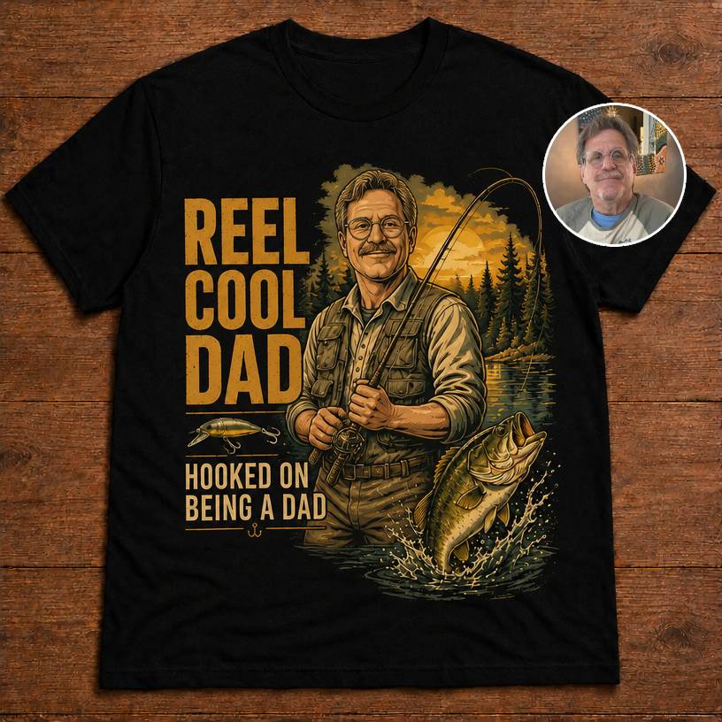 Custom T-shirt - For Dad - Reel Cool Dad