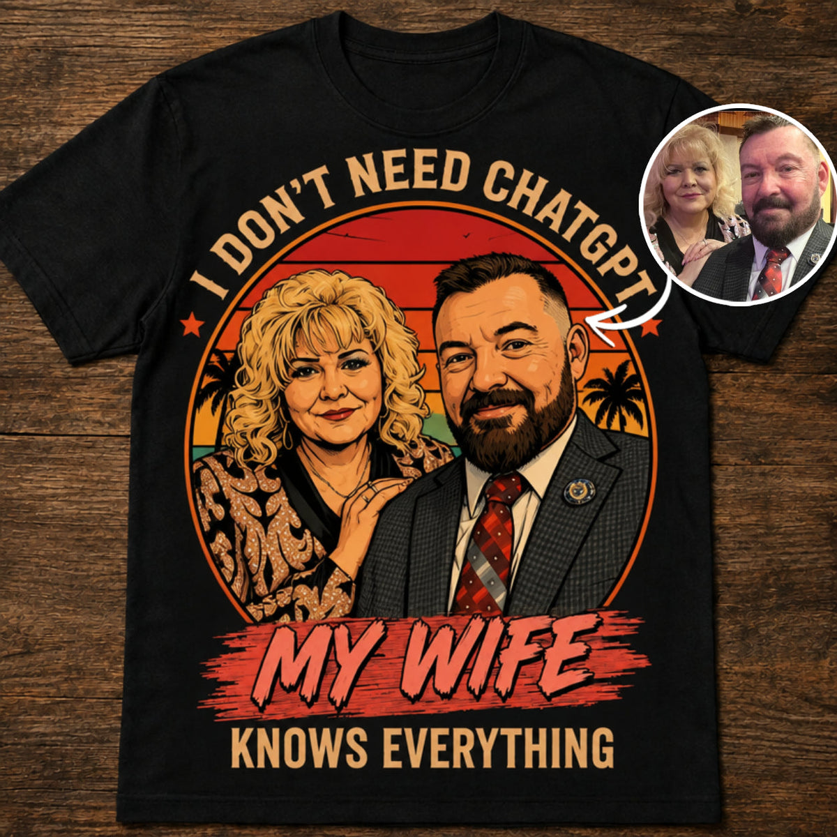 Custom T-shirt - For Dad - I Don't Need ChatGPT