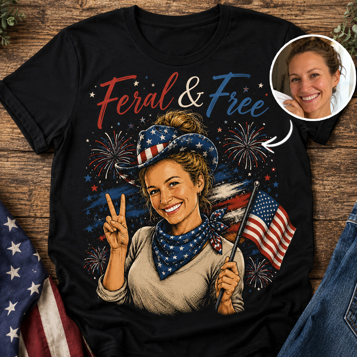 Custom T-shirt - Feral & Free