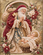 Personalized 3D Pearl Art DIY Kit - For Home - Holiday Canvas