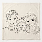 Custom Blanket from Your Photo – Color Your Own Personalized Throw